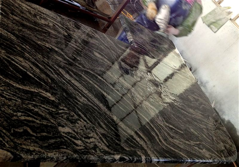 China Granite Color : GB044 Wave Panning Sample, Arenea Negro Ondas