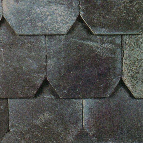 Charcoal Black Roofing Slate with Chipped edge