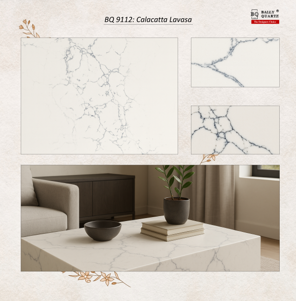 Bally Quartz BQ9112 Calacatta Lavasa