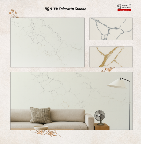 Bally Quartz BQ9113 Calacatta Grande