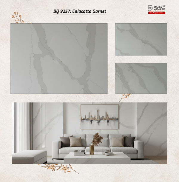 Bally Quartz BQ9257 Calacatta Garnet